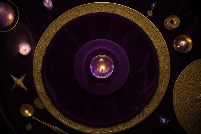 AI 타로 서비스 - 신비로운 수정구와 타로 도구