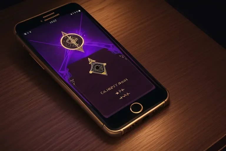 AI 타로 모바일 앱 인터페이스